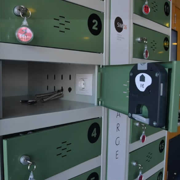 Wall Secure lockers for Charging Phones, Laptops & Tablets